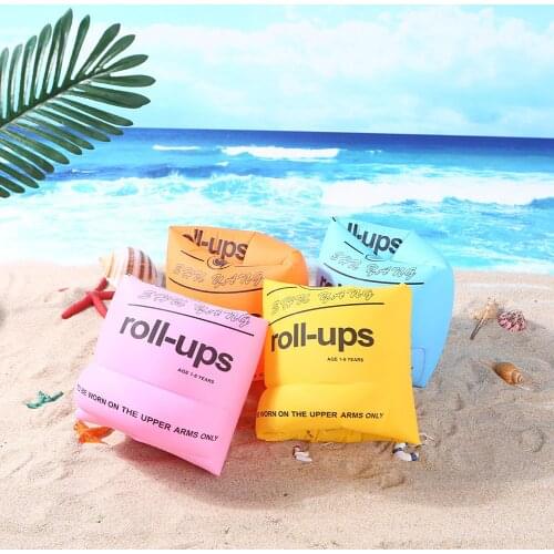 Thicken Adult Kids Swimming Inflatable Armbands Swim Trainers Float Sleeves Pool Buoys Armbands Swimming Accessories