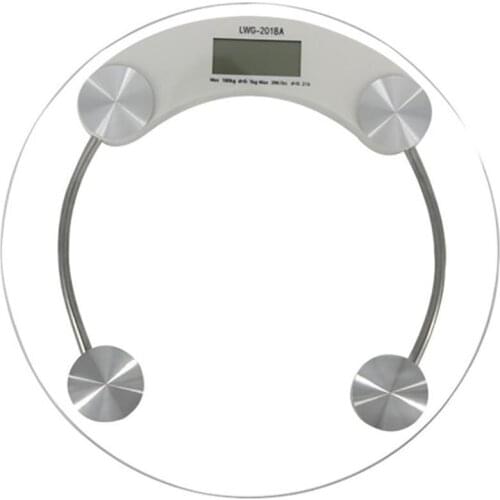 80% Hot Sale 5-150kg Digital Electronic Glass Bathroom Round Transparent Weighing Scale Tool Bathroom Scales For Bathroom