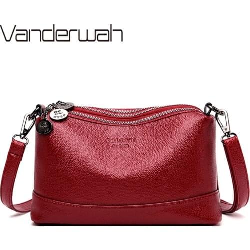 3 Layers Luxury Handbags Women Bags Designer Soft Leather Handbags Femme High Quality Crossbody Bags For Women 2019 Sac a Main