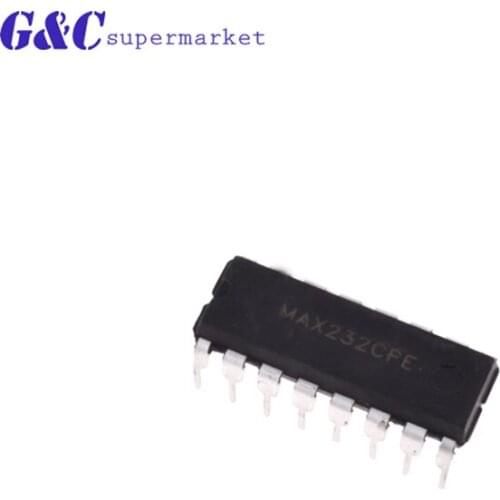 10PCS MAX232CPE MAX 232 CPE IC,integrated circuit MAX 232 CPE MAX232 diy electronics