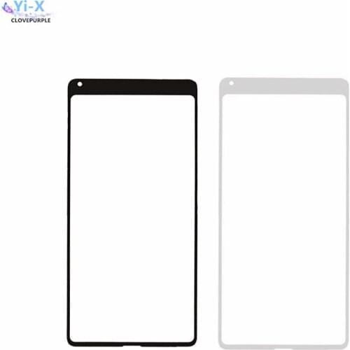 10x Touch screen Front Outer Glass Top Lens Touch Screen Panel (No Digitizer) Replacement Parts For Xiaomi Mix 2