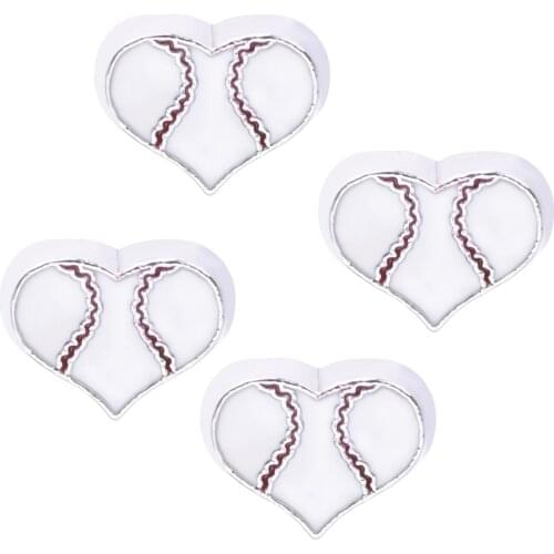 20Pcs/Lot F153 white Heart FLoating Charms Making love Memory Locket Diy Women Gift Jewelry Supplies