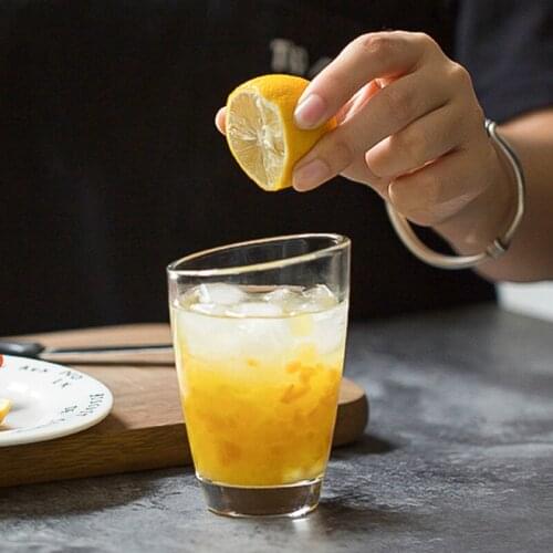 240ML Creative Juice Cup Restaurant Wine Glass Oblique Drinking Glass Home Bar Whiskey Glass Water Glass Cup