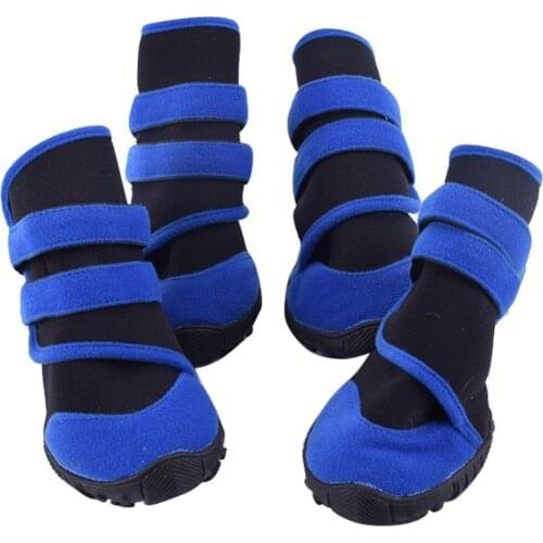60% Hot Sale 4Pcs Pet Dog Puppy Winter Portable Waterproof Anti-slip Rain Shoes Snow Boot Footwear Dog Accessories