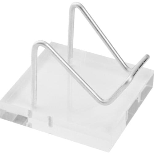 GGATC Acrylic Display Stand Geode Fossils Minerals Relics Rocks Balls Holder Display Small Fossil Case Crystals Holders Gemstone