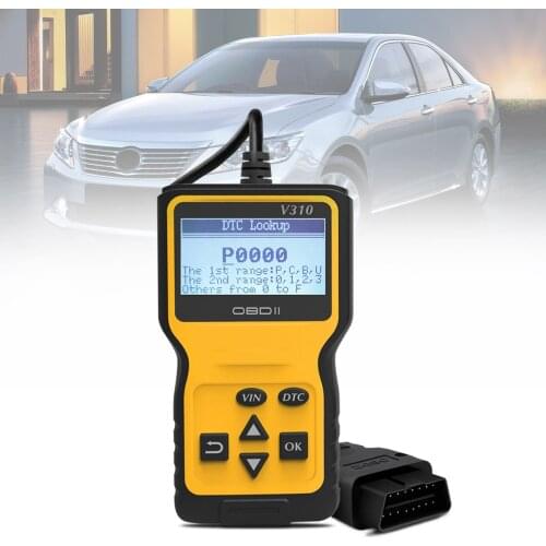 V310 OBDII 9V-16V 16 Pin Multi-languages Handheld Universal Automobile Car Diagnostic Tool Scanner Support Clear the Fault Code