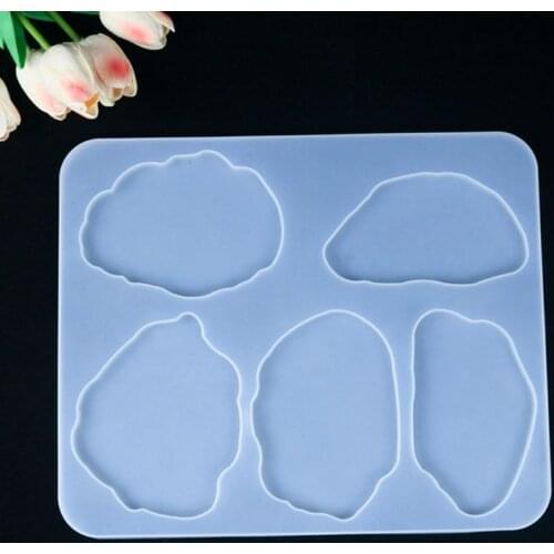 38x25.3cm Big Crystal Epoxy Resin Mold Coaster Cup Mat Casting Silicone Mould DIY Crafts Table Decoration Jewelry Making Tools
