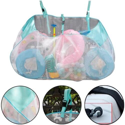 Large Capacity Pool Storage Mesh Bag Outdoors Pool Inflation Toys Floats Organizer Suitable For Household Indoor And Outdoor Use