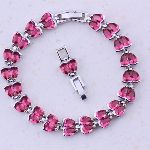 Precious Imitation Crystal Charm Bracelets 18cm 20cm Silver Color Fashion Jewelry Women Bridal Party Optimal Jewelry D0031