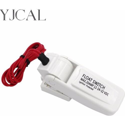 Flow Sensor Automatic Electric Bilge Water Pump Float Switch DC Liquid Auto Toggle Level Controller 20 AMP 12-24-32 VDC