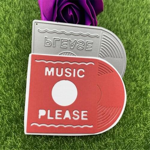 Disc Music machine Metal Cutting Dies Stencils For DIY Scrapbooking Decorative Embossing Handcraft Die Cutting Template