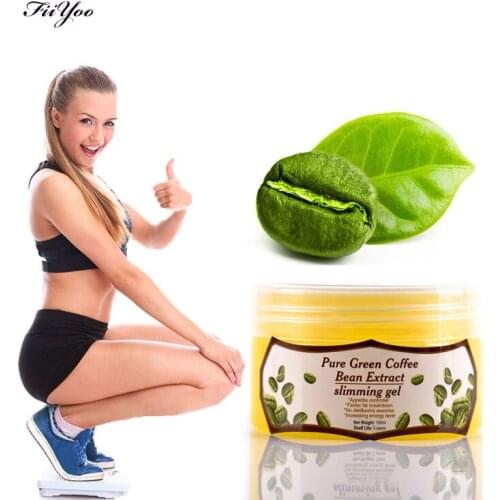 2 boxes supply) FiiYoo Pure Green coffee bean extracts weight loss cream for men & women anti-cellulite diet gel slimming fast