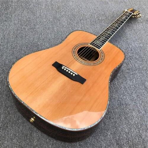 Ebony fingerboard Acoustic Guitar,41 inch Solid spruce top D body,Cocobolo Back and sides acoustic Guitar