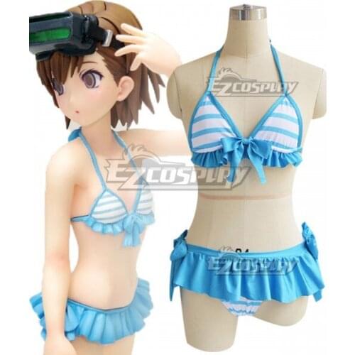 Toaru Kagaku no Railgun T Misaka Sister Swimsuit Girls Suit Swimming Gift Party Halloween Set Cosplay Costume E001