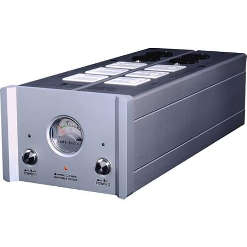 LB-5500 High-quality Power Supply Filter EMI Power Socket Lightning Protection With Voltmeter extension socket For HiFi Audio