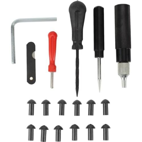 Car and Motorcycle Tire Repair Plug Tool Set Tire Wheel Repair Kit Mushroom Plug Probe Nozzle