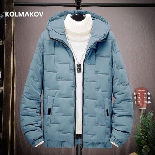 2021 Winter new arrival Warm Male Windbreak Men Jacket Coat Casual Thicken White Duck Parka Male Mens Winter Jacket size M-5XL