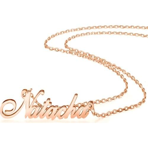 New Hot Sell Personalized Jewelry Gifts Stainless Steel Name Chokers Necklace Customized Nameplate Pendant Necklaces Trendy