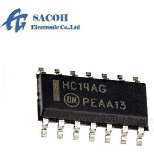 10PCS/lot New MC74HC14ADR2G MC74HC14AD MC74HC14A 74HC14AG HC14A or MC74HC14AN 74HC14A TC74HC14AF TC74HC14AP SOP-14 Hex Inverter