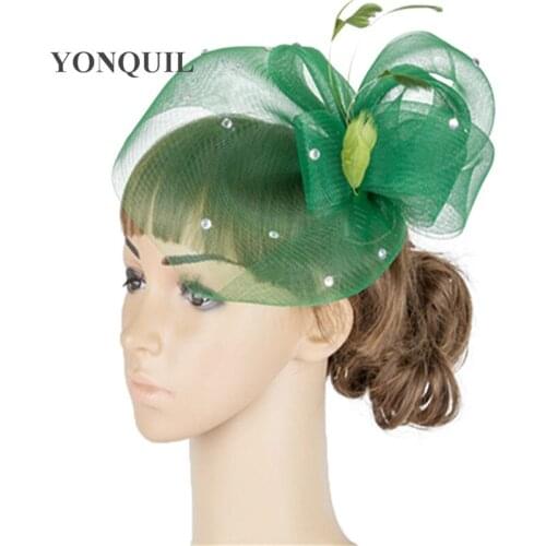 Charming Multiple Color Fedora Wedding Fascinator Headwear Bridal Headpiece Millinery Hair Accessories Wedding Hats TMYQ048