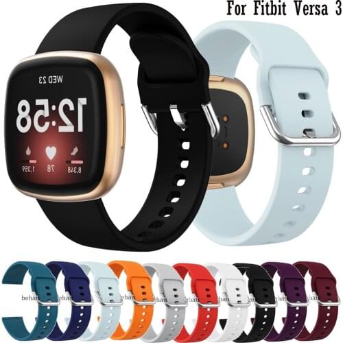 WatchStrap ForFitbit Versa 3 smartWrist Band Wearable Sport Silicone For Fitbit Sense Watchband bracelet Replacement Wrist Strap