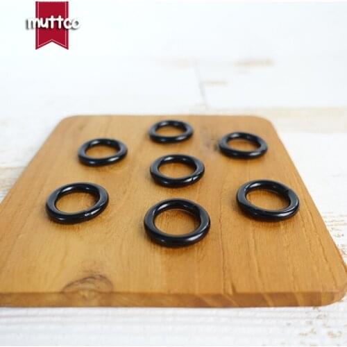 Retail Metal O Ring non-Welded nickel plated loop Ring for 15mm dog collar Chain leather belt environmental connect buckle