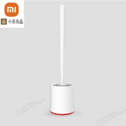 Xiaomi Mijia vertical storage toilet brush soft rubber brush toilet brush and bracket set bathroom toilet cleaning tools smart