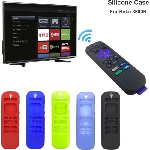 Silicone Case Durable Lightweight Protective Sleeve for R*oku 3600R Remote Control