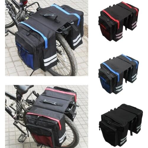 MTB Bicycle Carrier Bag Rear Rack Bike Trunk Bag Luggage Pannier Back Seat Double Side Cycling Bycicle Bag Durable Travel