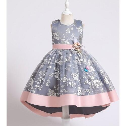 Flower Girls Wedding Dress Kids Dresses For Girls Elegant Princess Evening Party Dress Children Christmas Costume 2-10 Years Old