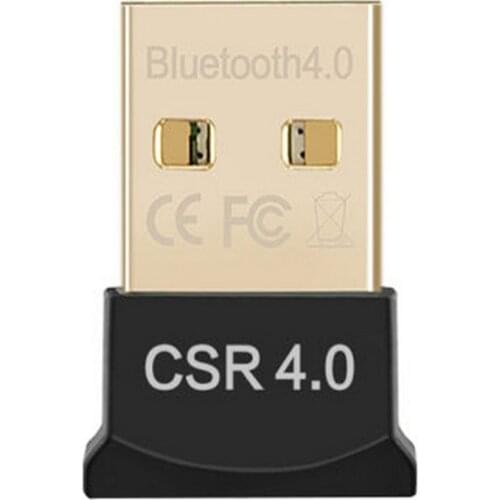 USB 2.0 CSR 4.0 Dongle Adapter Drive-free Plug and Play Portable Wireless HD Stereo Audio Receiver for PC Laptop