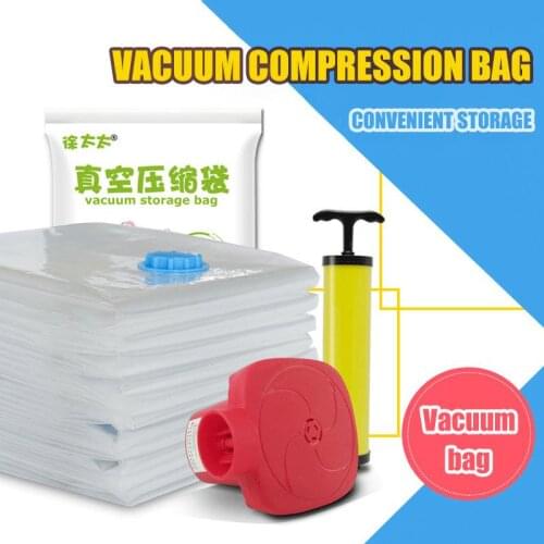 Vacuum Compression Bag Single Quilt Storage Bag Large Quilt Storage Bag Transparent Clothes Compression Bag