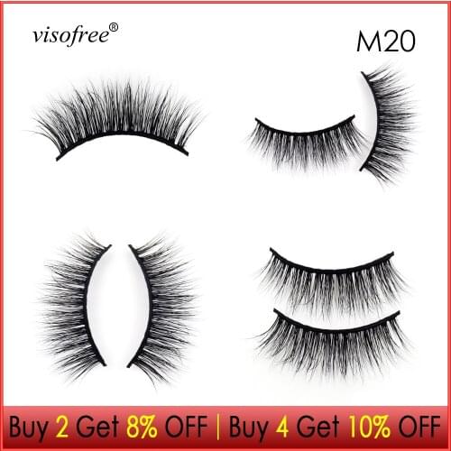 Visofree Eyelashes 3D Mink Lashes Volume lashes Fantastic Mink Eyelashes Extension lashes Natural Fluffy False Eyelashes Makeup