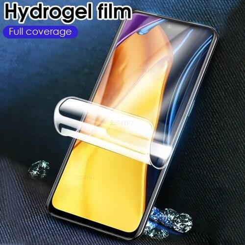 Screen Protector For Xiaomi Poco x3 Pro Hydrogel Film For Xiaomi Poco X3 NFC M3 Pro Not Glass Front Film on poco m3 pro protect