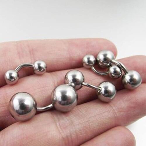 1 Pcs PA Nipple Vaginal Ring belly button Bar Short Bar Straight Barbell Curved Eyebrow Tragus Body Piercing Jewelry