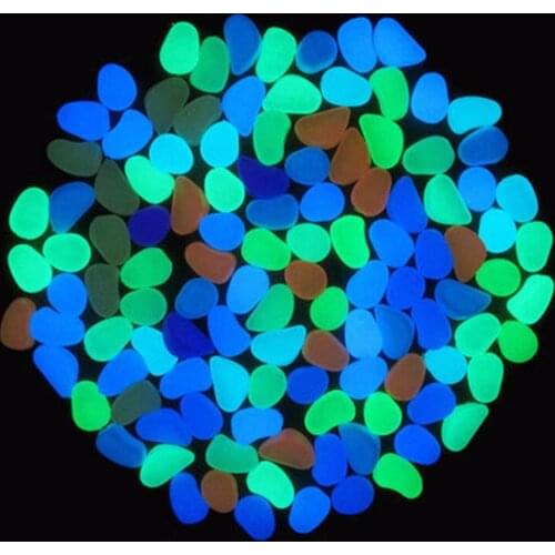 10Pcs Luminous Stone Glow in the Dark Nice Fish Tank Decor Pebbles Artificial Walkway Aquarium Accessoriesfree shipping