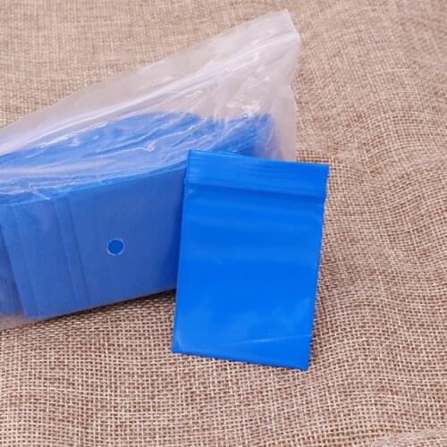 100pcs Pack Thickness Jewelry Ziplock Bags Zipped Lock Reclosable Clear Jewelry Food/Candy Zip Lock Plastic Bags in Storage Bags