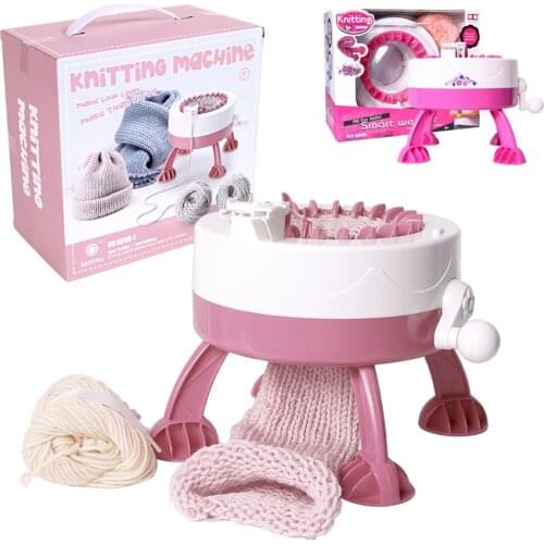 22 Needles Knitting Machine, Smart Weaving Loom Knitting Round Loom, Knitting Board Rotating Double Knit Loom Machine