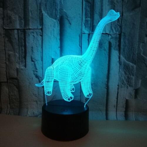 Dinosaur 3d Night Lamp Colorful Moderne Desk Lamp Touch Remote controlled Led Visual Gift Table Lamps For Living Room