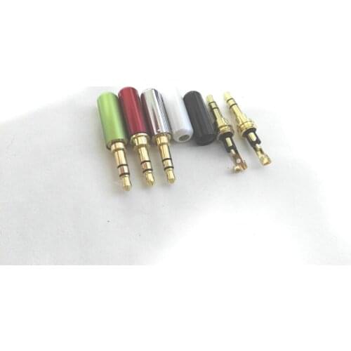 500PCS The high qualit 1/8 "3.5mm Stereo Male Plug Audio for music player connectors New