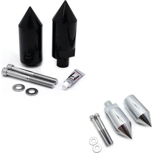 Aftermarket free shipping motorcycle parts BLACK Billet Aluminum Spike FRAME SLIDERS For 2004-2005 Suzuk i GSXR600 GSXR750 GSXR