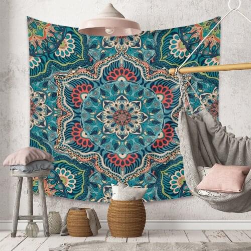 Tapestry Mandala Hippie Indian Bohemian Tapestry Wall Hanging Large Psychedelic Tapestries Home Decor Wall Cloth Fabric Carpet