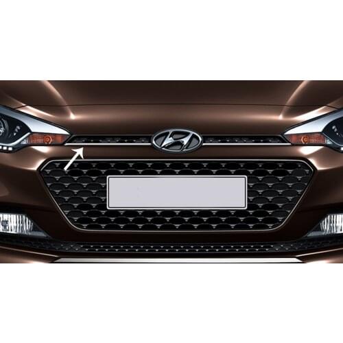 Hyundai i20 For Chrome Front Grille Lath 2 Piece 2014 and Above Models Compatible With Quality Car Accessory