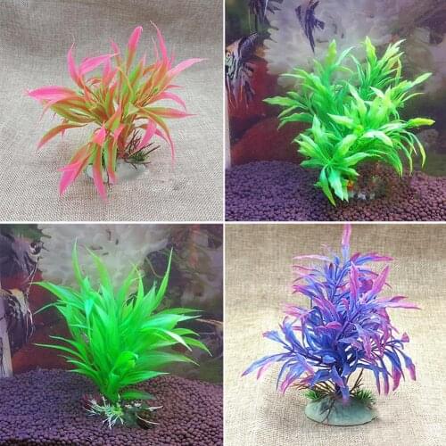 Artificial Ornament Plastic Plant Aquarium Fish Tank Fake Grass Decoration
