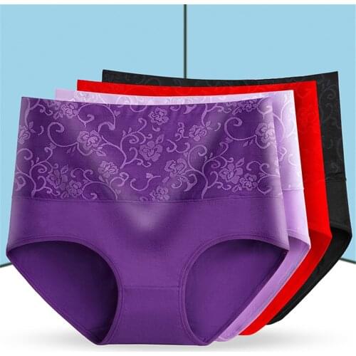 Brand Corset Waist Trainer Panties For Women Embroidery Texture High Waist Flexible Shaping Underwear Slimming Tummy Body Shaper
