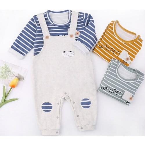 LZH 2021 Autumn New Born Baby Girl Clothes Fashion Long Sleeve Set For Boys Casual Baby Things Boy Childrens Tracksuit 1-4 Year