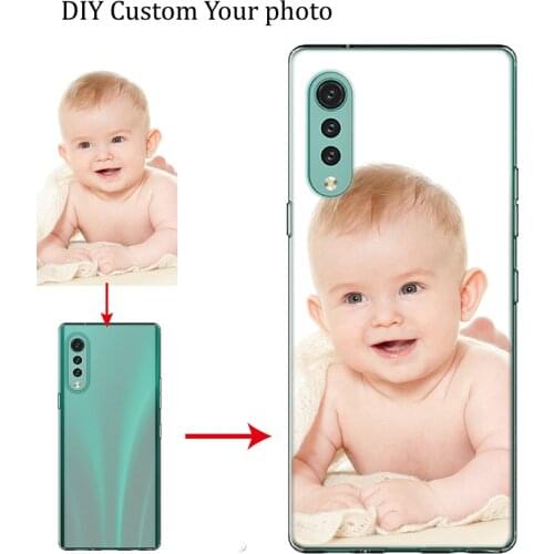 For LG Velvet Stylo 6 5 4 7 G8 G8S G8X V60 V50 ThinQ Q60 K50s K51s K41s DIY Custom Picture Photo Logo Name soft TPU phone cases