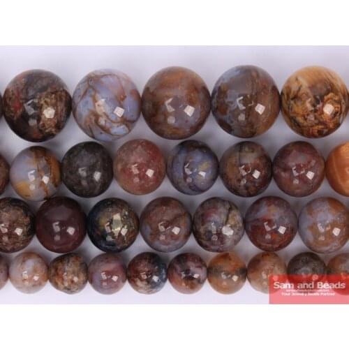 Wholesale Natural Stone Genuine Pietersite Round Loose Beads 6 8 10 MM Pick Size for Jewelry Making GPB10