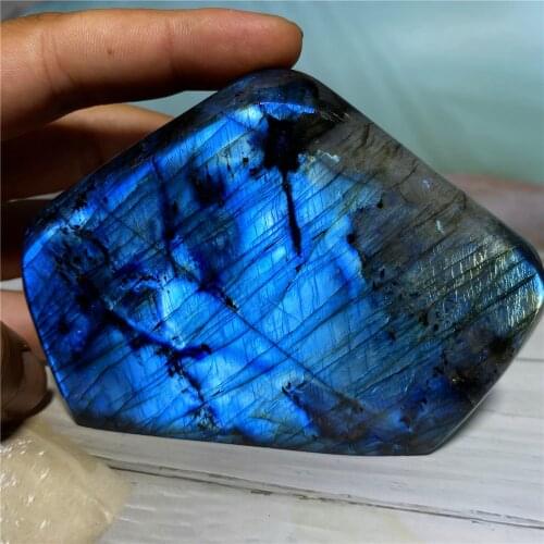 Natural Blue Labradoral Stone Crystal Room Home Decoration Moonstone Freeform Gemstone Gifts Reiki Healing Meditation Ornaments