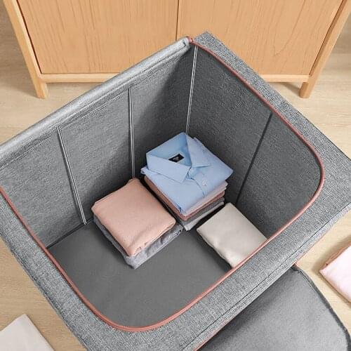 JOYBOS Fabric Storage Box Foldable Underwear Clothes Bag Laundry Finishing Wardrobe Toy Storage Cabinet Car Trunk Organizer Box